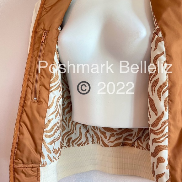 ‘90s Vintage Pepe Jeans Tiger Dragon Embroidered Bomber Jacket Copper Golden Tan - Picture 7 of 12